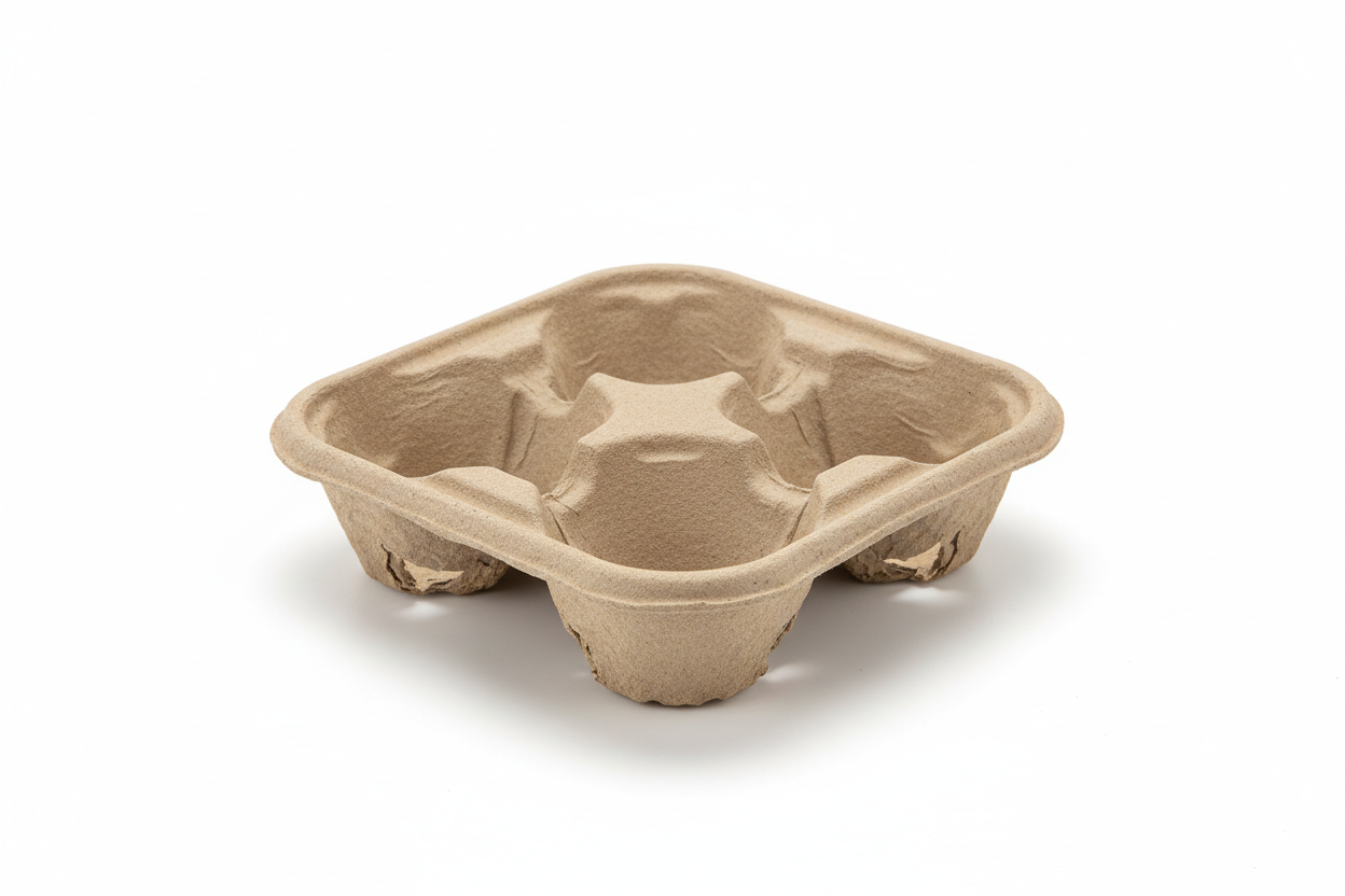 kraft 4 cup holder for restaurants with no handle