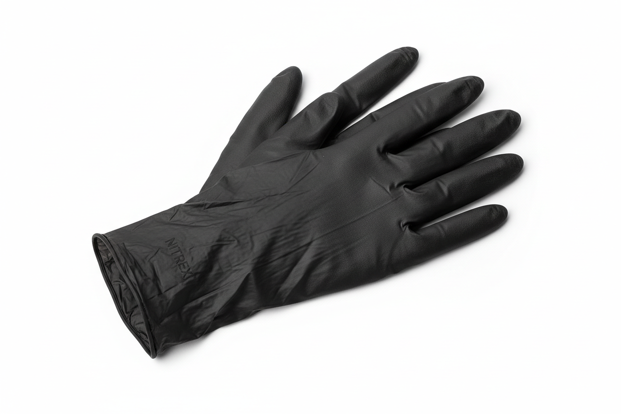 Disposable Black Nitrile Gloves