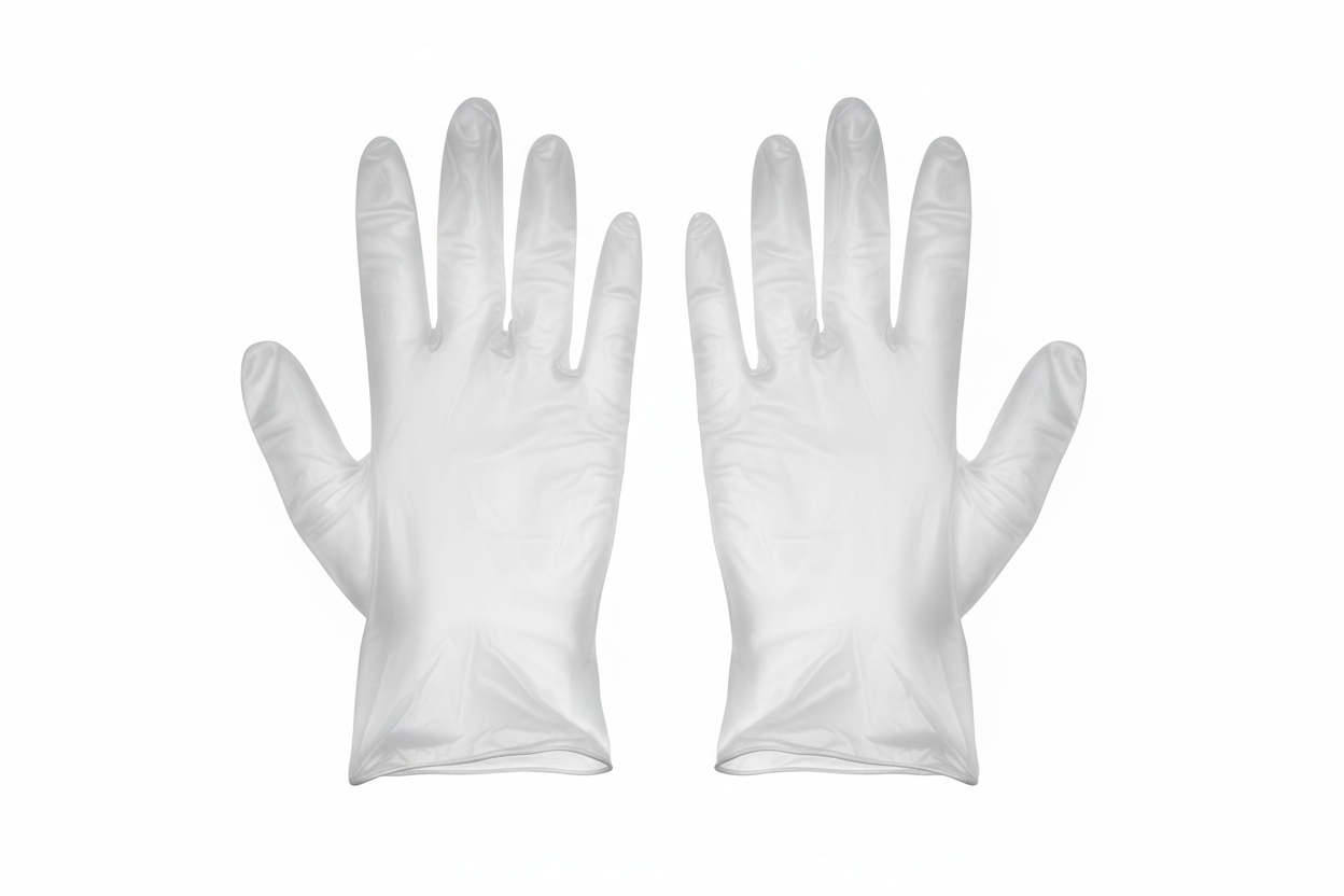 Disposable gloves (clear vinyl)