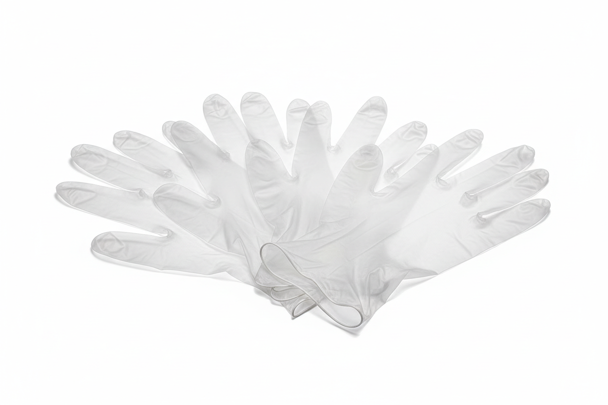 Disposable gloves (clear vinyl)