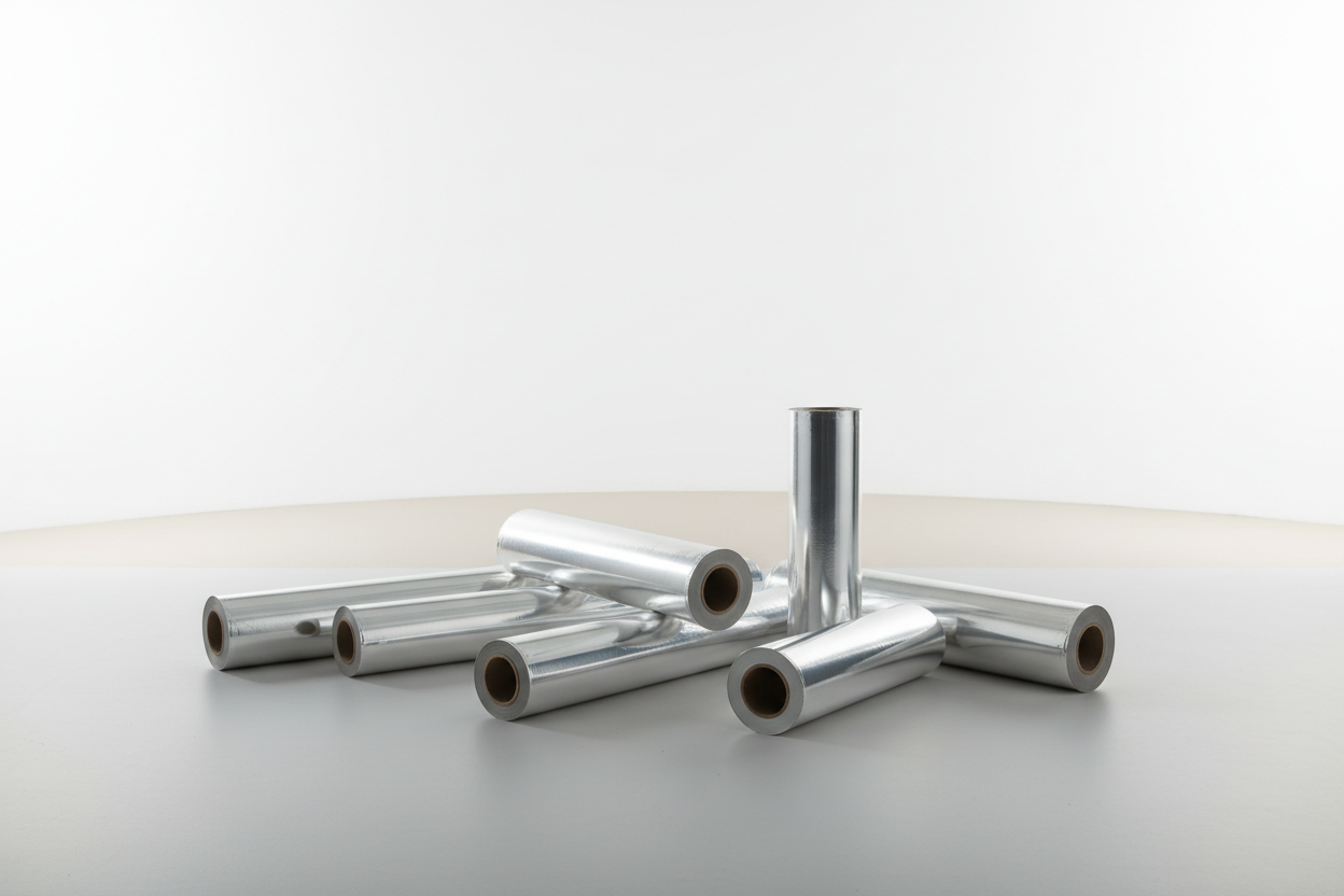 foil rolls with no names on top and in studio room