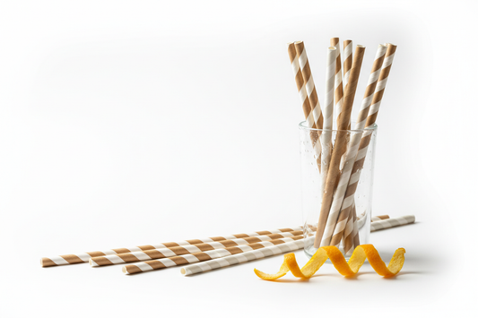 paper straws big size in studio background